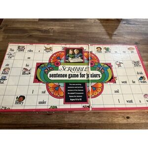 Vintage Scrabble for Juniors 1973 Game Crossword‎